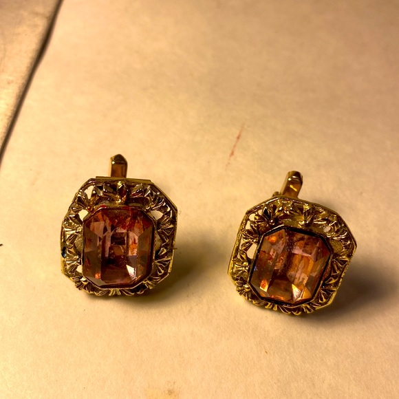 Men’s cuff links 1970’s - Picture 6 of 6